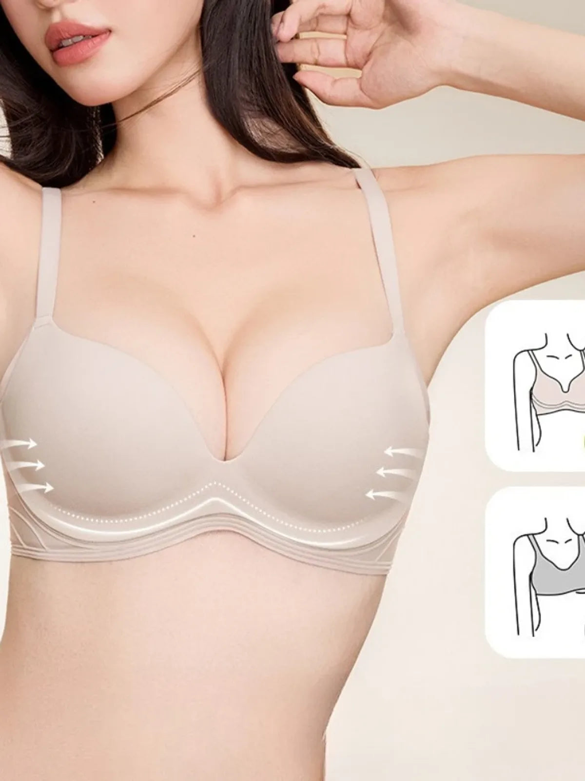 Soutien-gorge Push Up Nuage, sans couture
