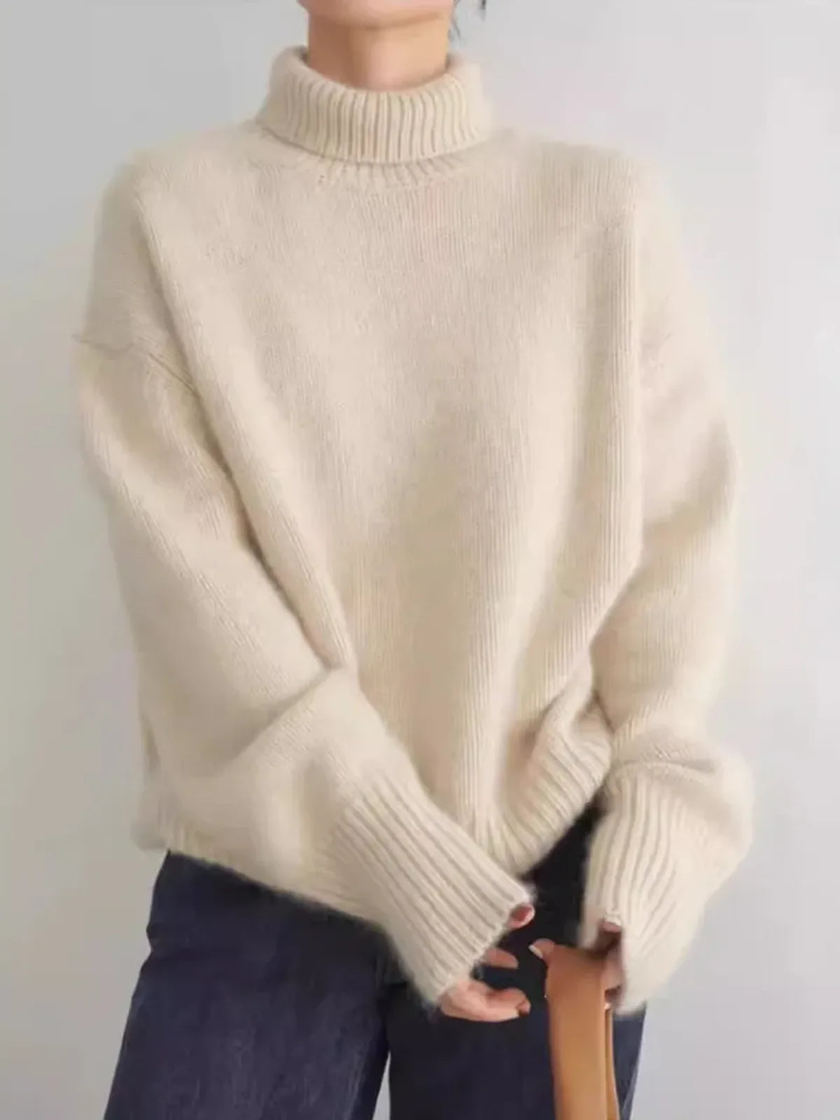 Pull Col Roulé Margot, maille épaisse