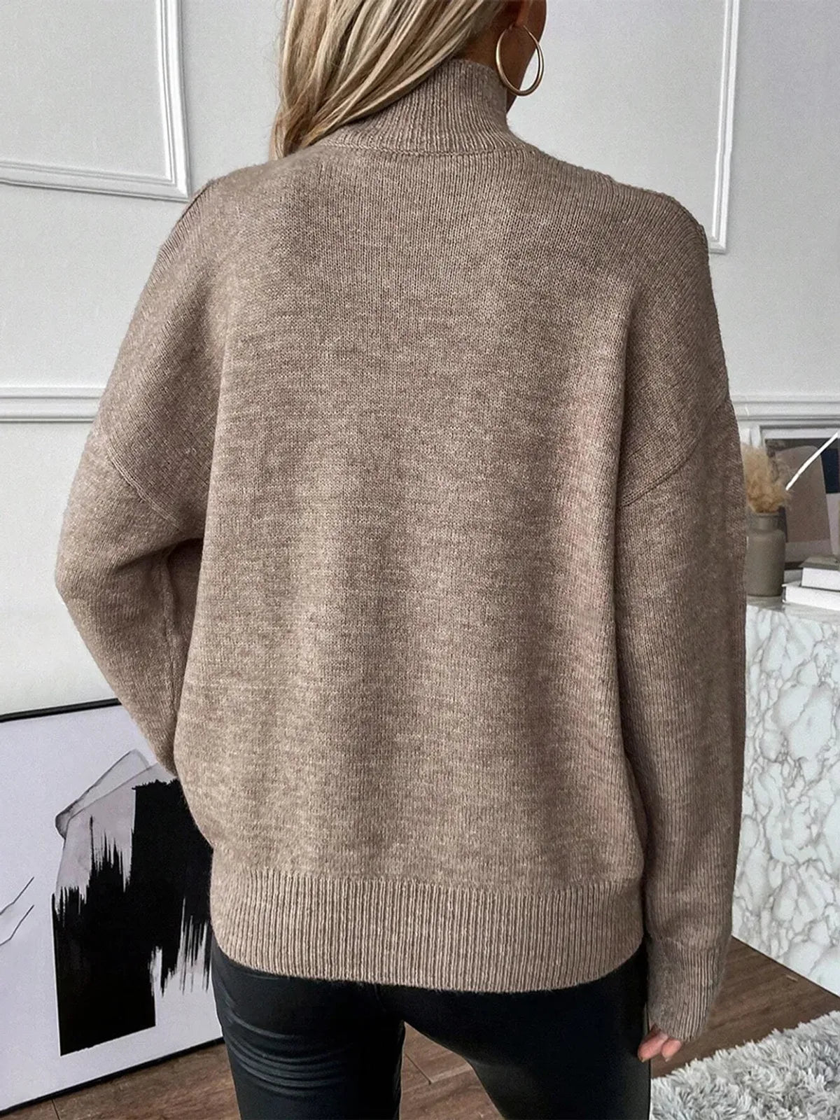 Pull Camélia, épaules dénudées deux en un