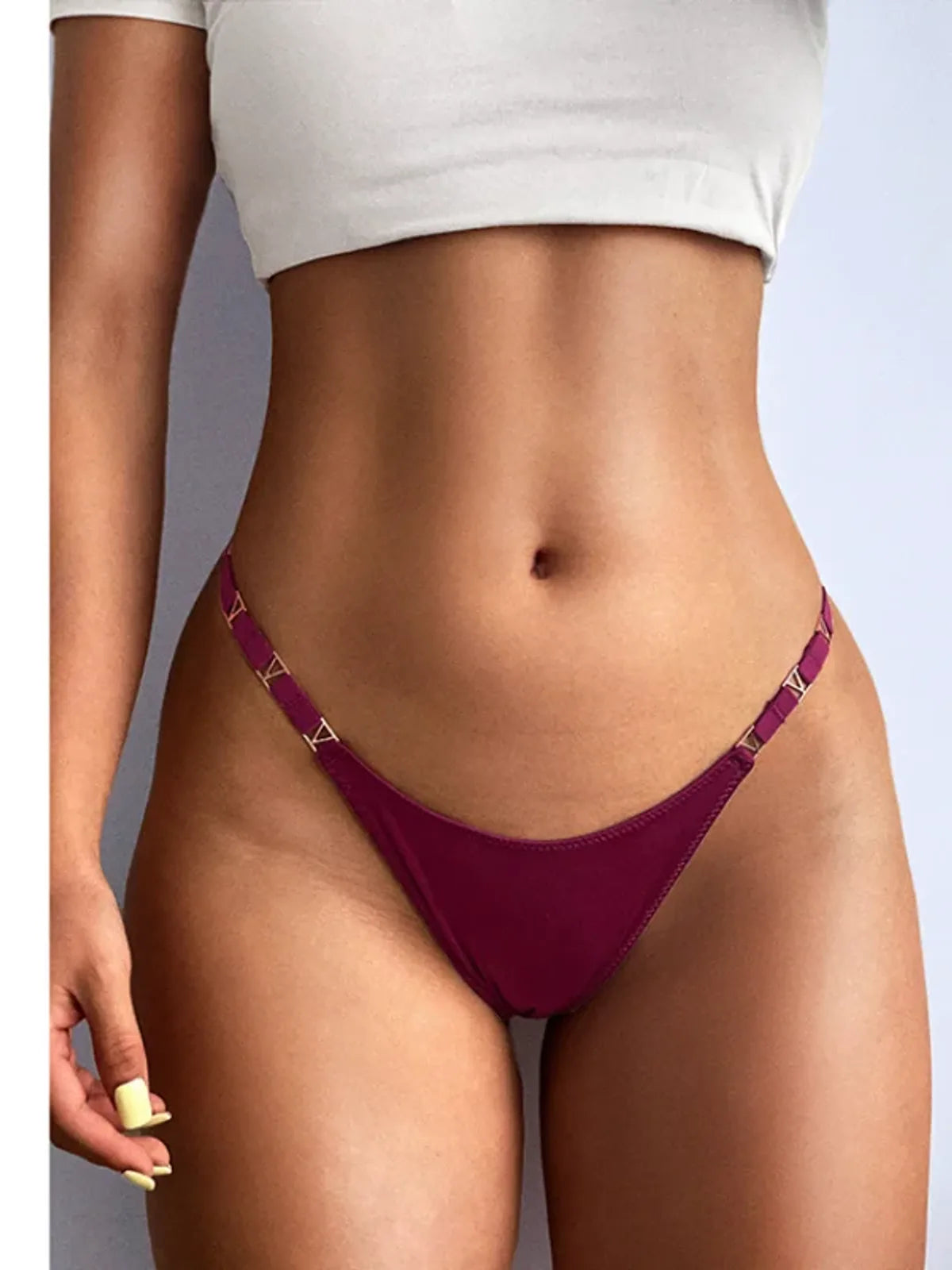 String Soie Glacée, taille basse