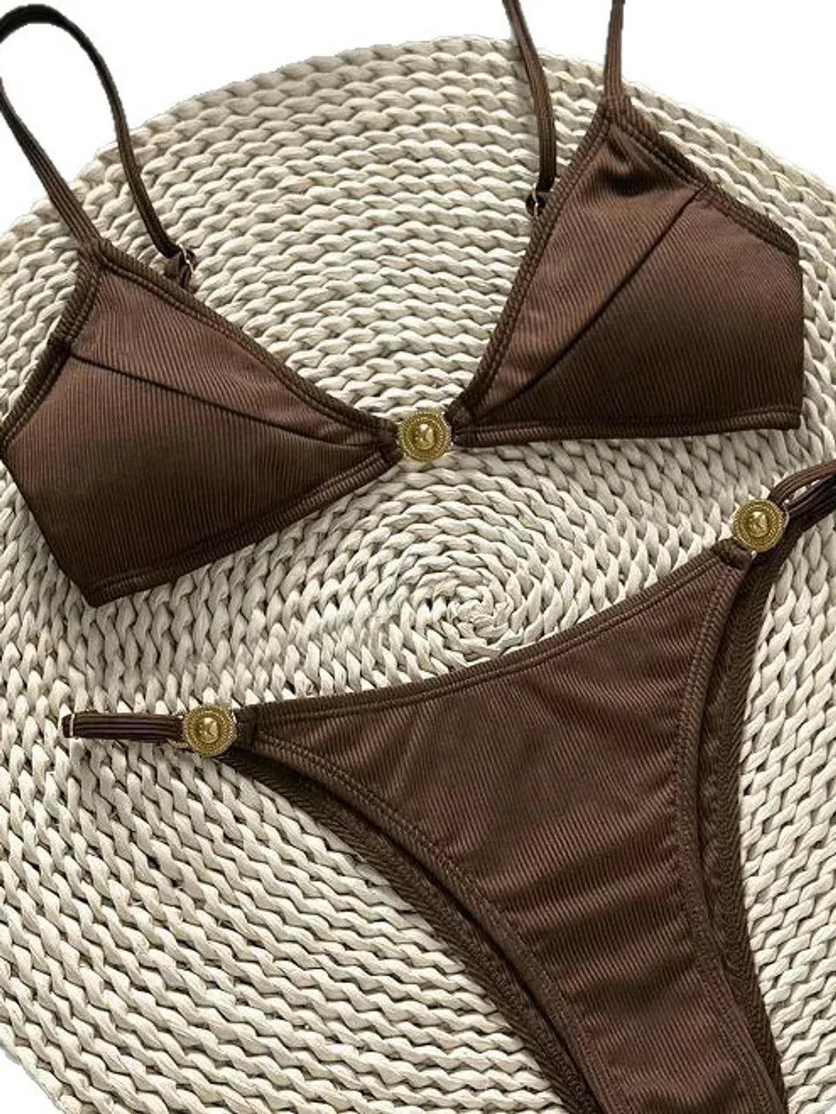 Maillot Deux Pièces Solaire, détail métal